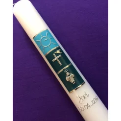 TAUFKERZE, Kommunionkerze, Kommunionskerze, Kerze, Kommunion, Taufe, Erstkommunion, inkl Beschriftungen, Farbwünsche mög