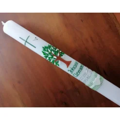 Taufkerze Kommunionkerze Kommunionskerze Junge Mädchen Lebensbaum Baum Kreuz Taube modern klassisch Farbwünsche möglich