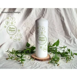 Taufkerze Kreise Stumpe