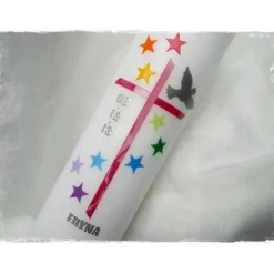 Taufkerze Mädchen, Jungen, 250x70mm, aus Wachs, made in Germany