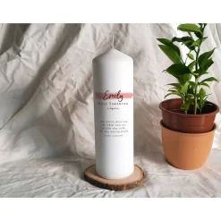 Taufkerze Minimalism Stumpe