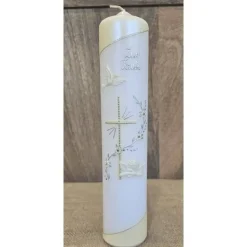 Taufkerze Perlmutt 30x6 - in verschiedenen Farben