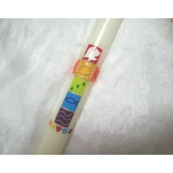 Taufkerze Regenbogen