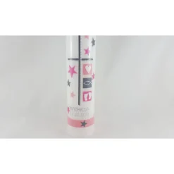 Taufkerze rosa / pink, für Mädchen, modern, 25 x 6 cm