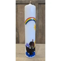 Taufkerze 30x6 - "Arche-Noah 1"