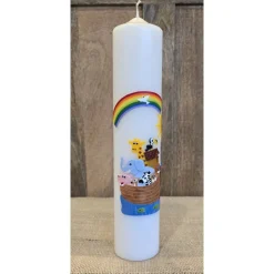 Taufkerze 30x6 -  "Arche-Noah 2"