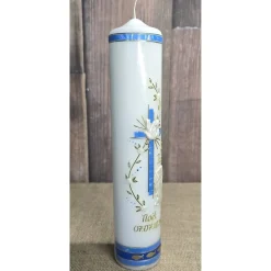 Taufkerze 30x6 - Holografisch - Engel Kind Taube - In verschiedenen Farben