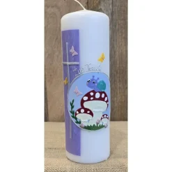 Taufkerze 25x8 - Holografisch - In verschiedenen Farben -