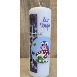 Taufkerze 25x8 - Holografisch -