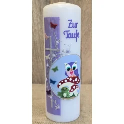 Taufkerze 25x8 - Holografisch -