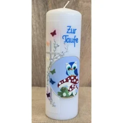 Taufkerze 25x8 - Holografisch -