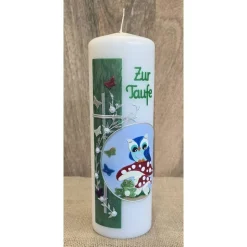 Taufkerze 25x8 - Holografisch -