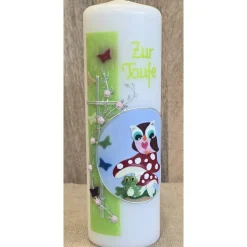 Taufkerze 25x8 - Holografisch -