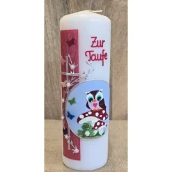 Taufkerze 25x8 - Holografisch -