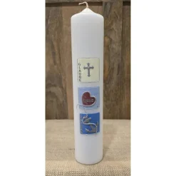 Taufkerze 30x6 - Holografisch - 