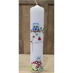 Taufkerze 30x6 - In verschiedenen Farben -