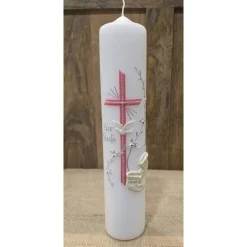 Taufkerze 30x6 - Irisierend - In verschiedenen Farben -