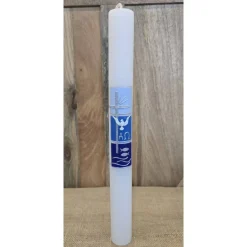 Taufkerze 40x4 -  "Silber" in verschiedenen Farbtönen