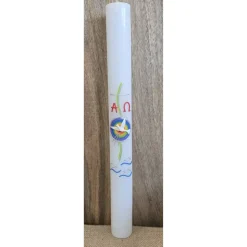 Taufkerze 40x4 - "Taube"