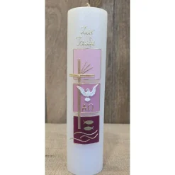 Taufkerze 25x6 in verschiedenen Farben