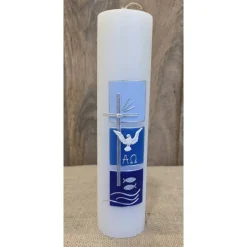 Taufkerze 25x6 in verschiedenen Farben