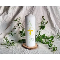 Taufkerze Zweige Stumpe