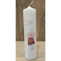 Taufkerze-Hologramm mit Silber - verschiedene Farben