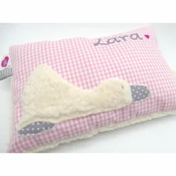 Taufkissen Ente Entchen mit gesticktem Namen