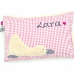 Taufkissen Ente Entchen mit gesticktem Namen