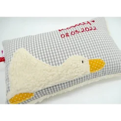 Taufkissen Ente Entchen mit gesticktem Namen