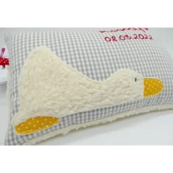 Taufkissen Ente Entchen mit gesticktem Namen