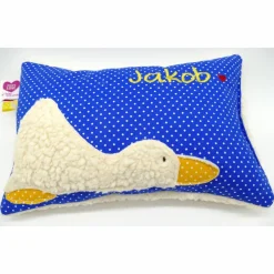 Taufkissen Ente Entchen mit gesticktem Namen