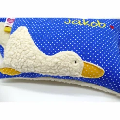 Taufkissen Ente Entchen mit gesticktem Namen