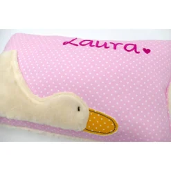 Taufkissen Ente Entchen mit gesticktem Namen
