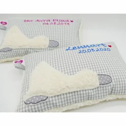 Taufkissen Ente Entchen mit gesticktem Namen