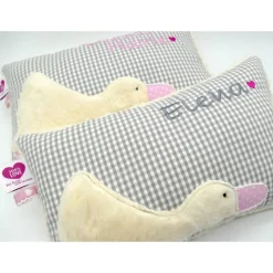 Taufkissen Ente Entchen mit gesticktem Namen