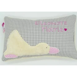 Taufkissen Ente Entchen mit gesticktem Namen