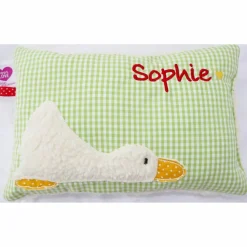Taufkissen Ente Entchen mit gesticktem Namen