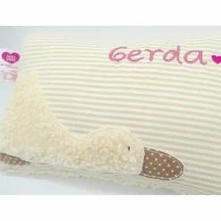 Taufkissen Ente Entchen mit gesticktem Namen