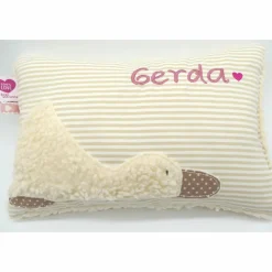 Taufkissen Ente Entchen mit gesticktem Namen