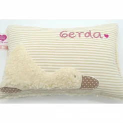 Taufkissen Ente Entchen mit gesticktem Namen