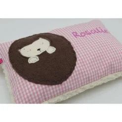 Taufkissen Igel Igelchen mit gesticktem Namen Igelkissen