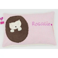 Taufkissen Igel Igelchen mit gesticktem Namen Igelkissen