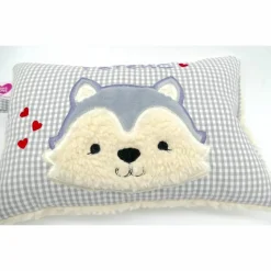 Taufkissen Kuschelkissen Kindergartenkissen Geburtsgeschenk Husky - Kleiner Wolf