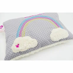 Taufkissen Regenbogen mit gesticktem Namen