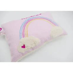 Taufkissen Regenbogen mit gesticktem Namen