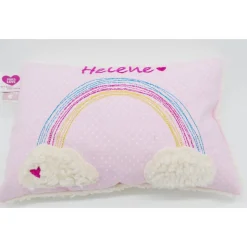 Taufkissen Regenbogen mit gesticktem Namen
