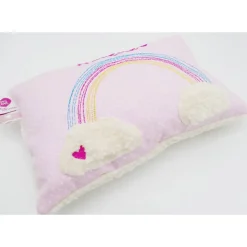 Taufkissen Regenbogen mit gesticktem Namen