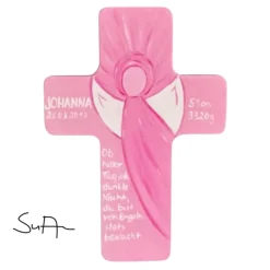 Taufkreuz Holzkreuz Kinderkreuz Engel  zur Taufe/Geburt/Kommunion