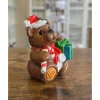 Teddybär - Weihnachtsdekoration aus Keramik -